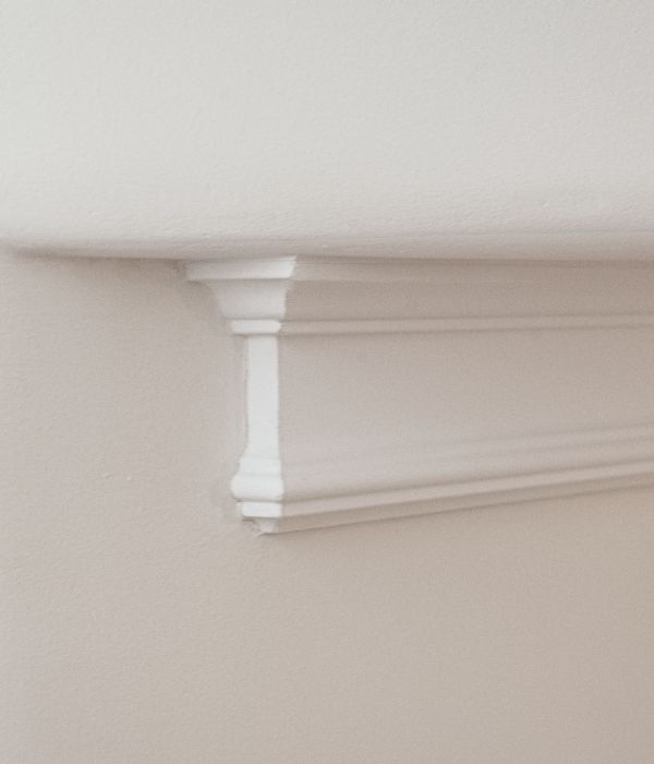 Detailaufnahme von echtem Stuck von Maler Monti in einem Haus am Tegernsee